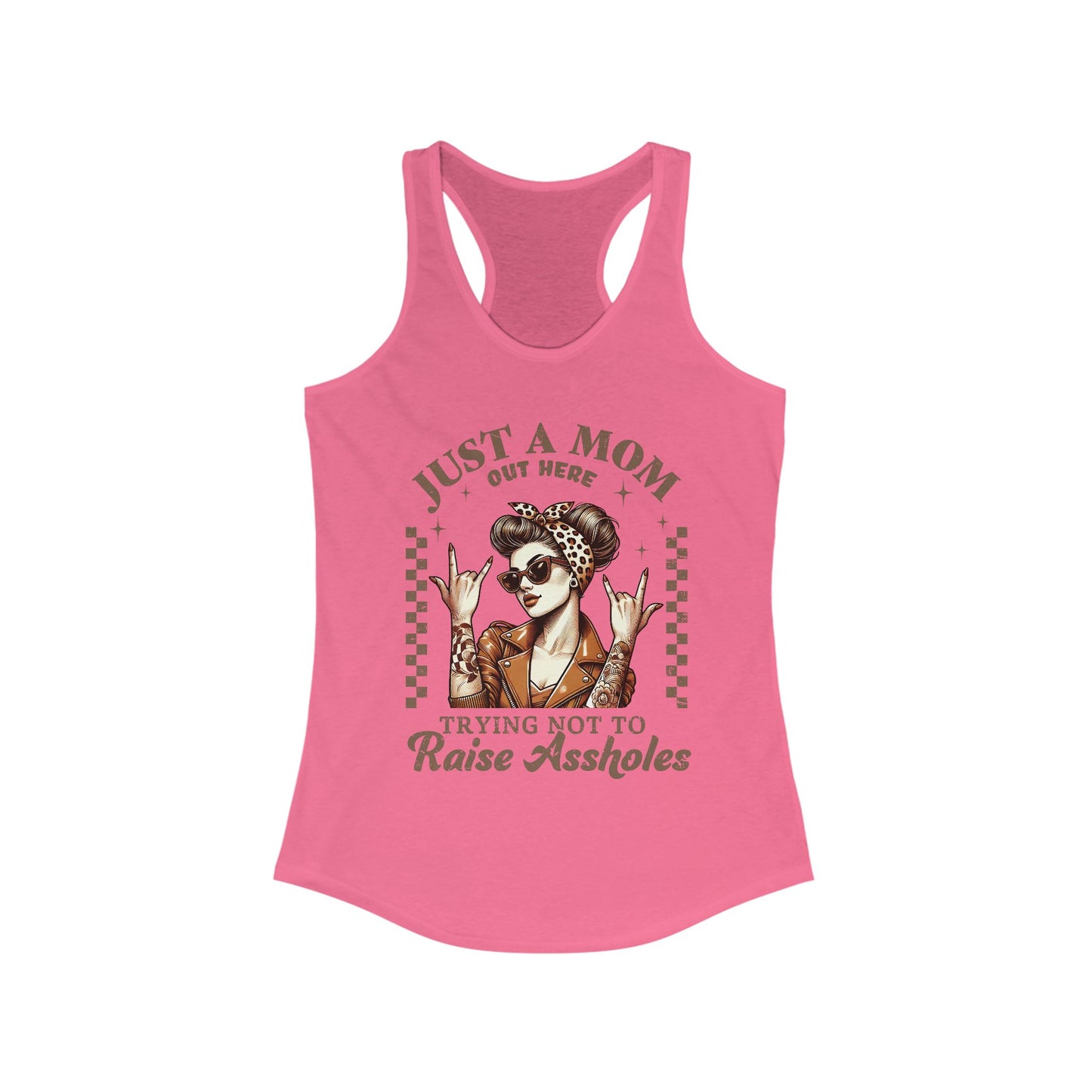 Mom Racerback Tank Top - Just A Mom Design