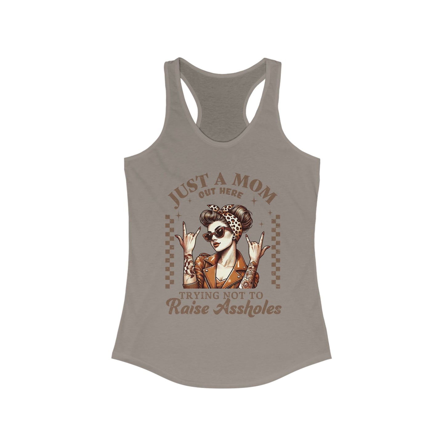 Mom Racerback Tank Top - Just A Mom Design