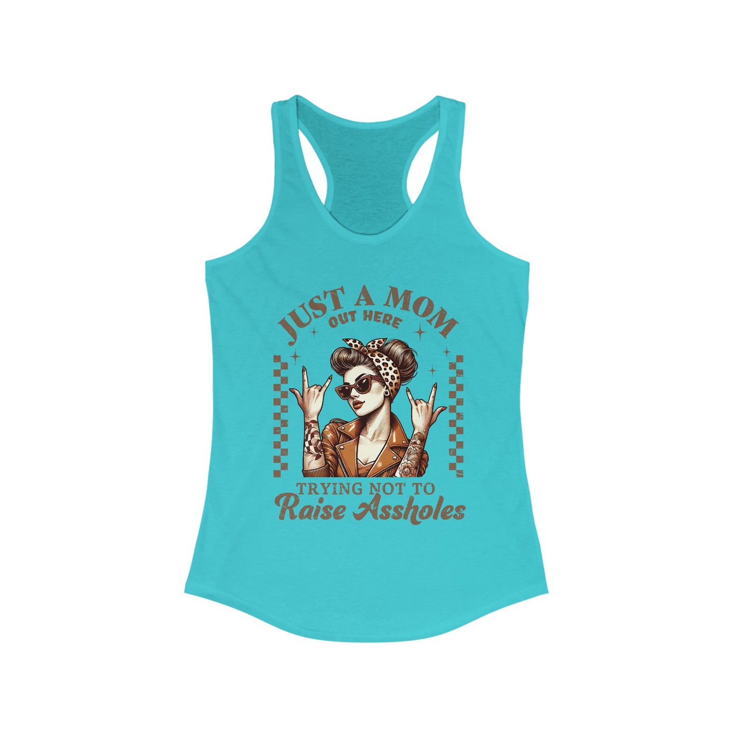 Mom Racerback Tank Top - Just A Mom Design