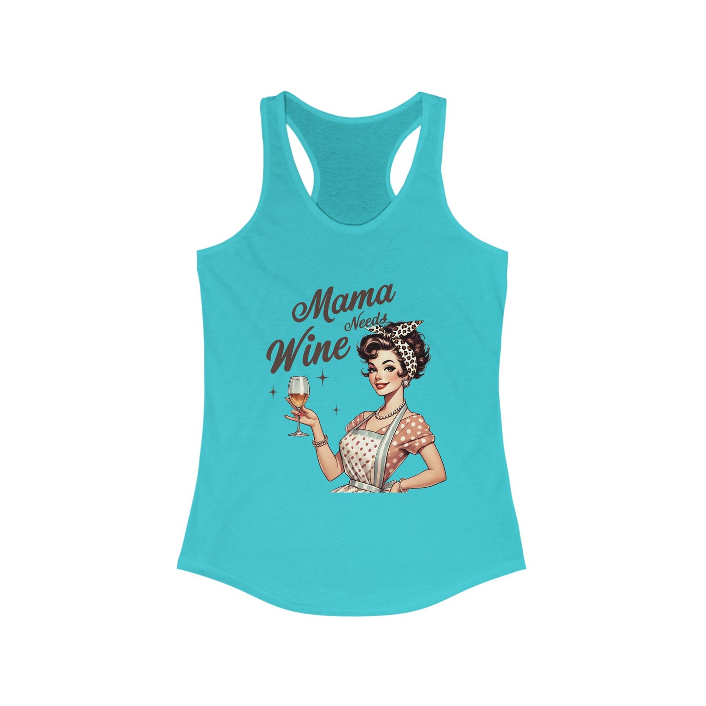 Tank Top Mama Needs Wine Racerback