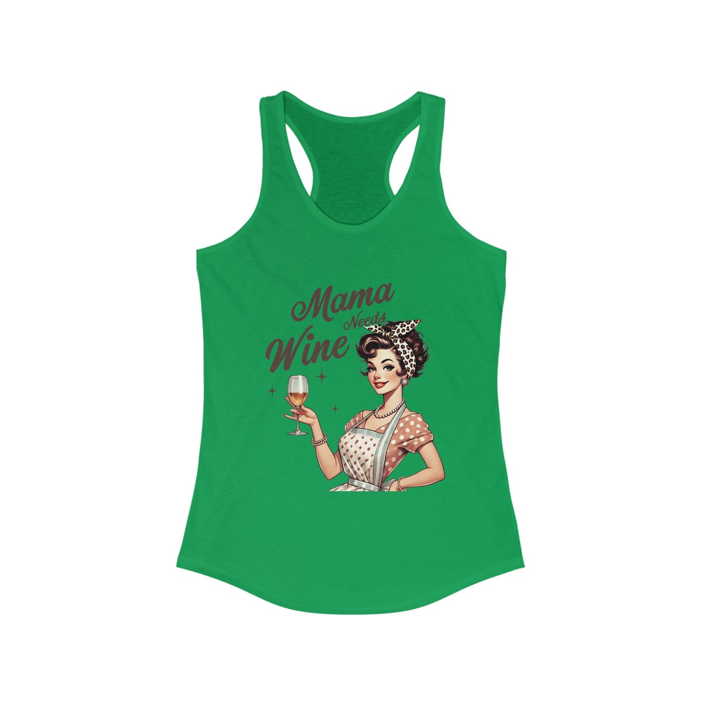 Tank Top Mama Needs Wine Racerback