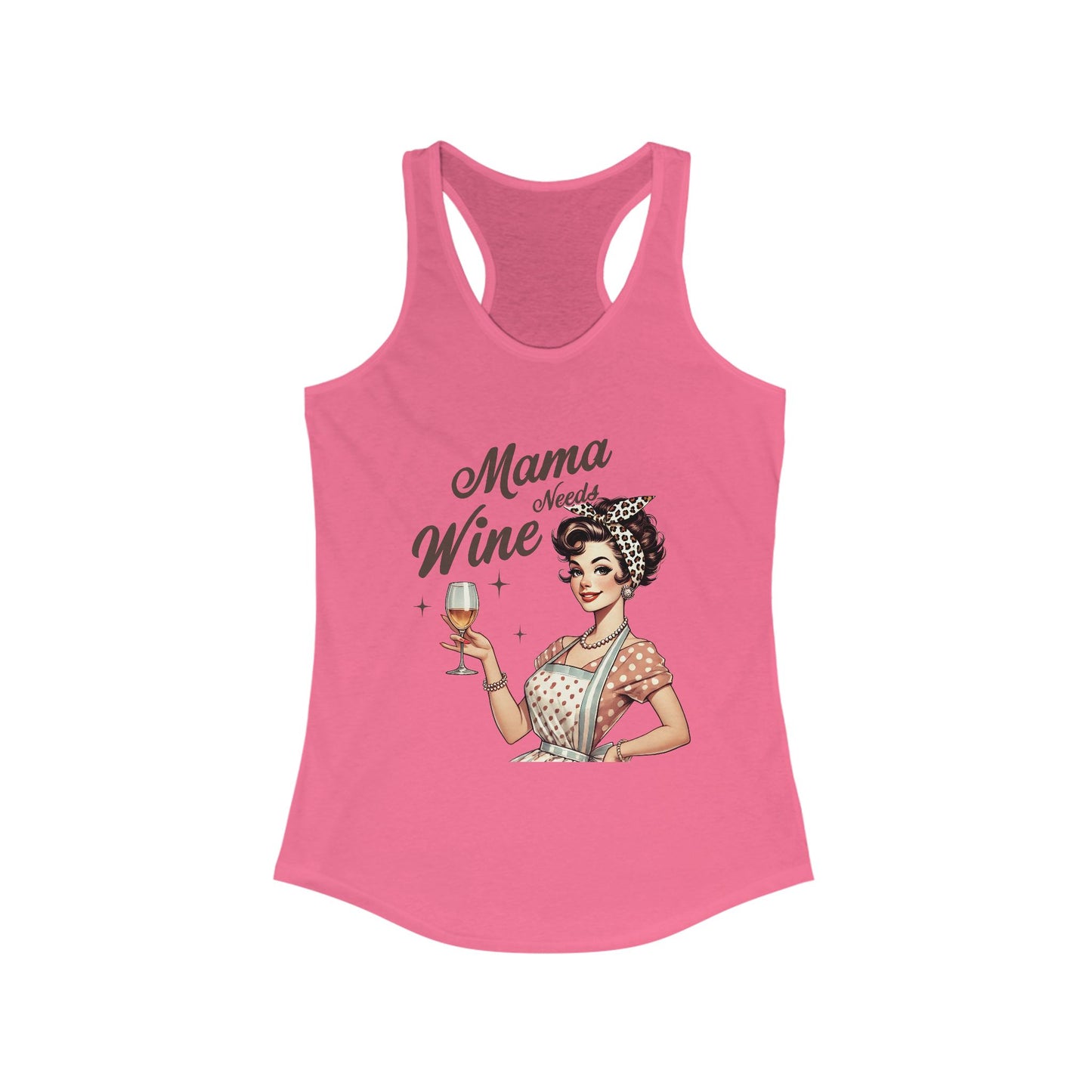 Tank Top Mama Needs Wine Racerback