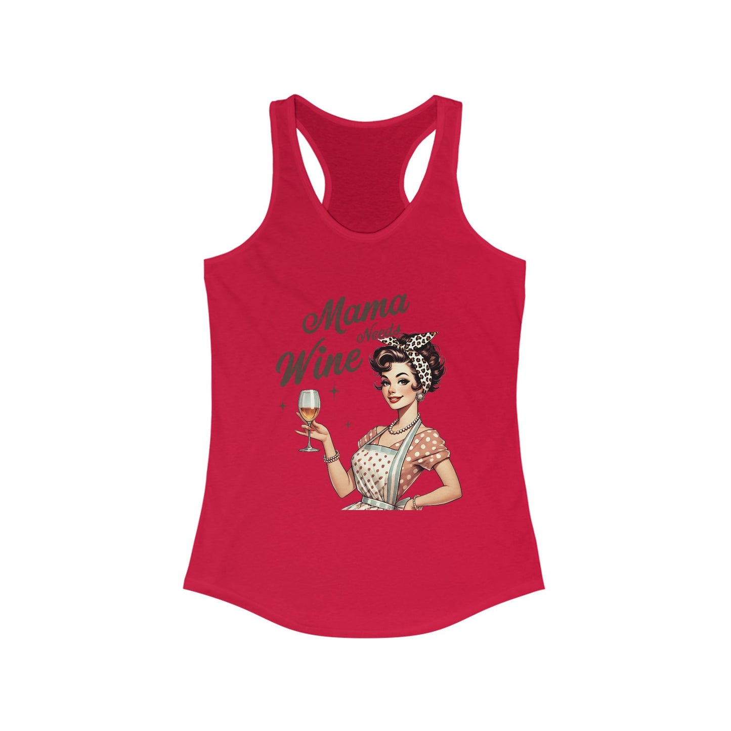 Tank Top Mama Needs Wine Racerback