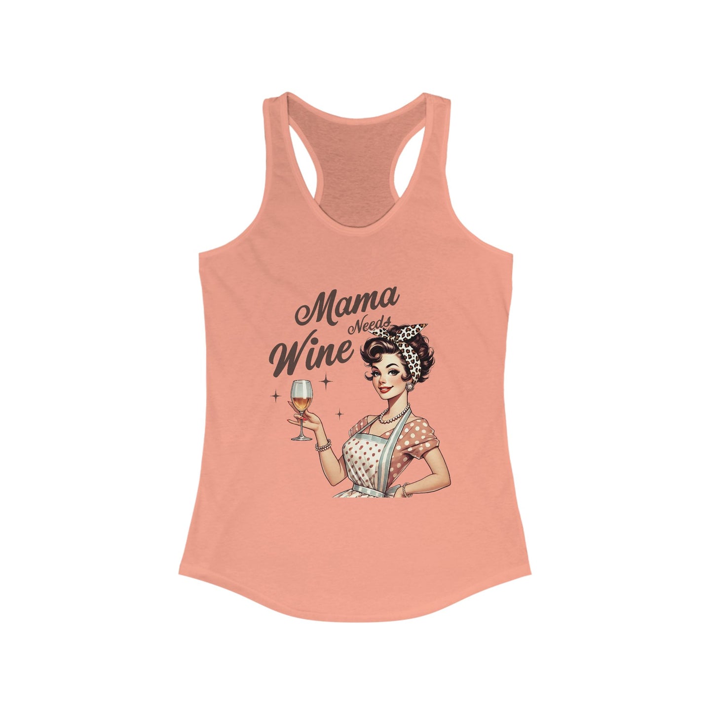 Tank Top Mama Needs Wine Racerback