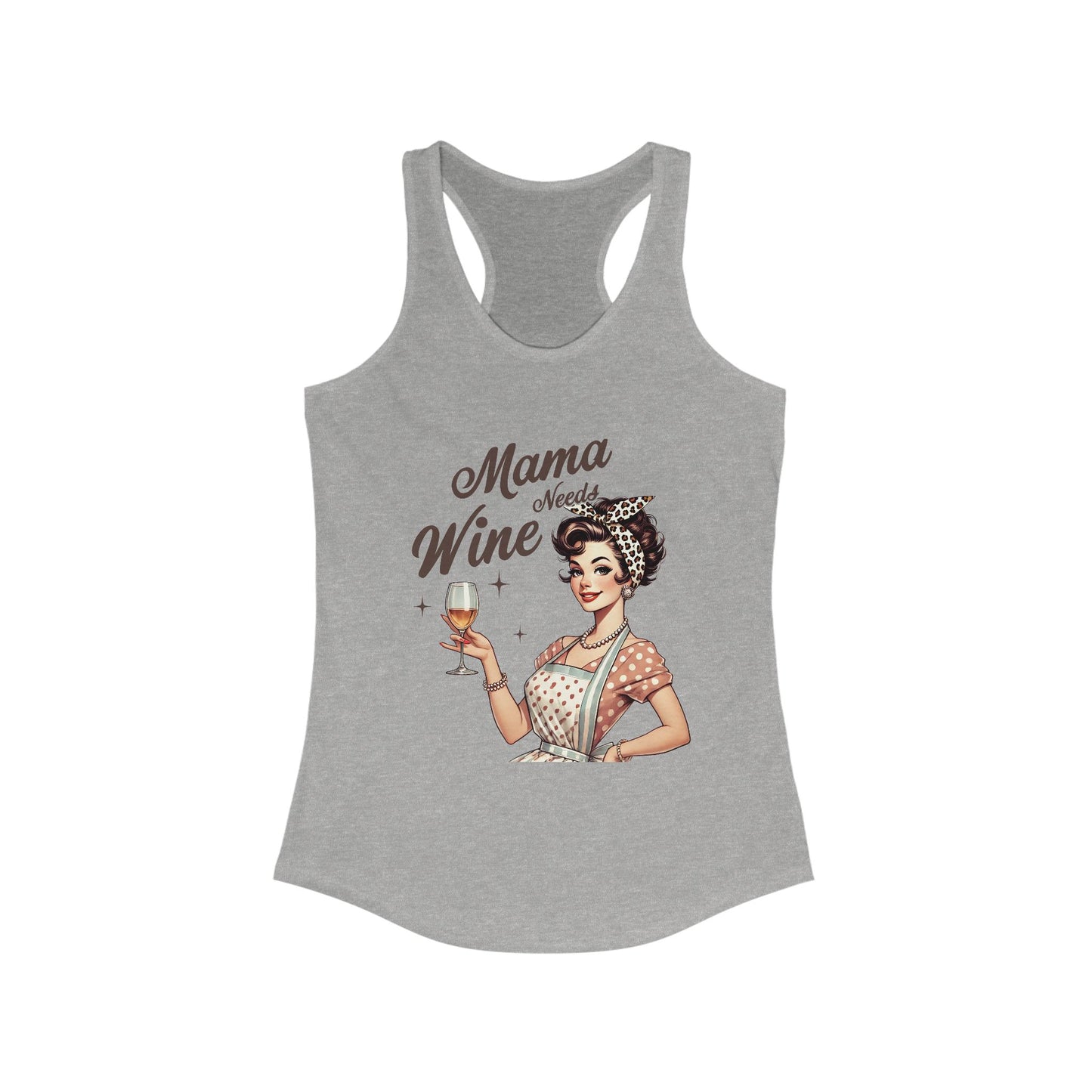 Tank Top Mama Needs Wine Racerback