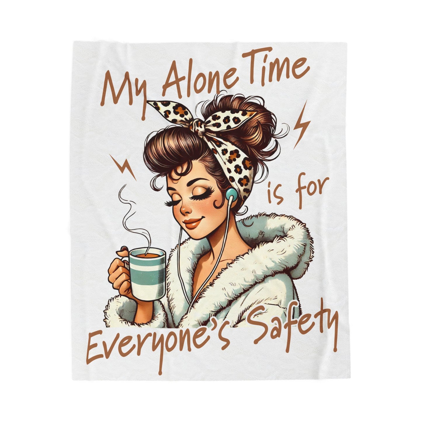 Velveteen Plush Blanket - Alone Time Blanket