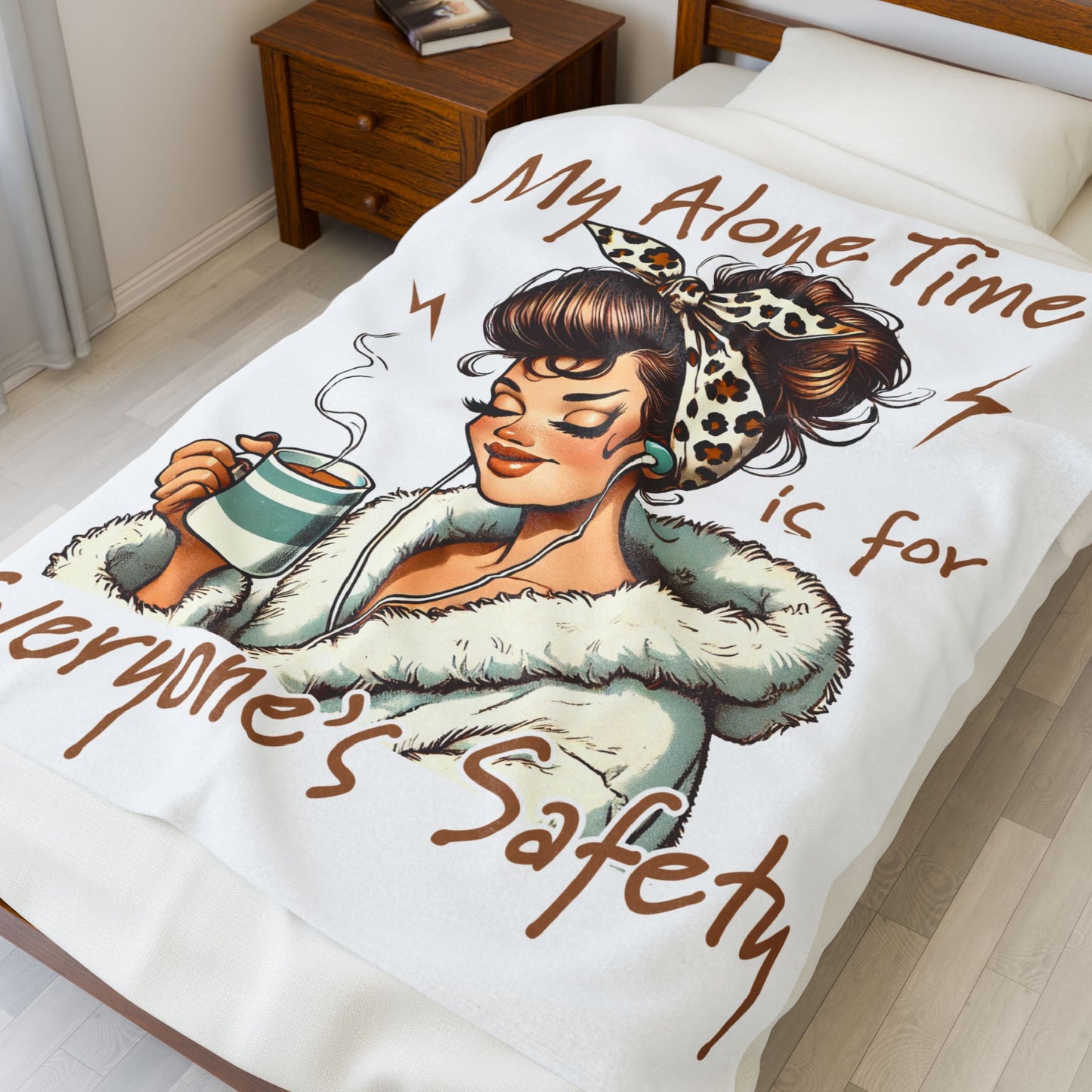 Velveteen Plush Blanket - Alone Time Blanket