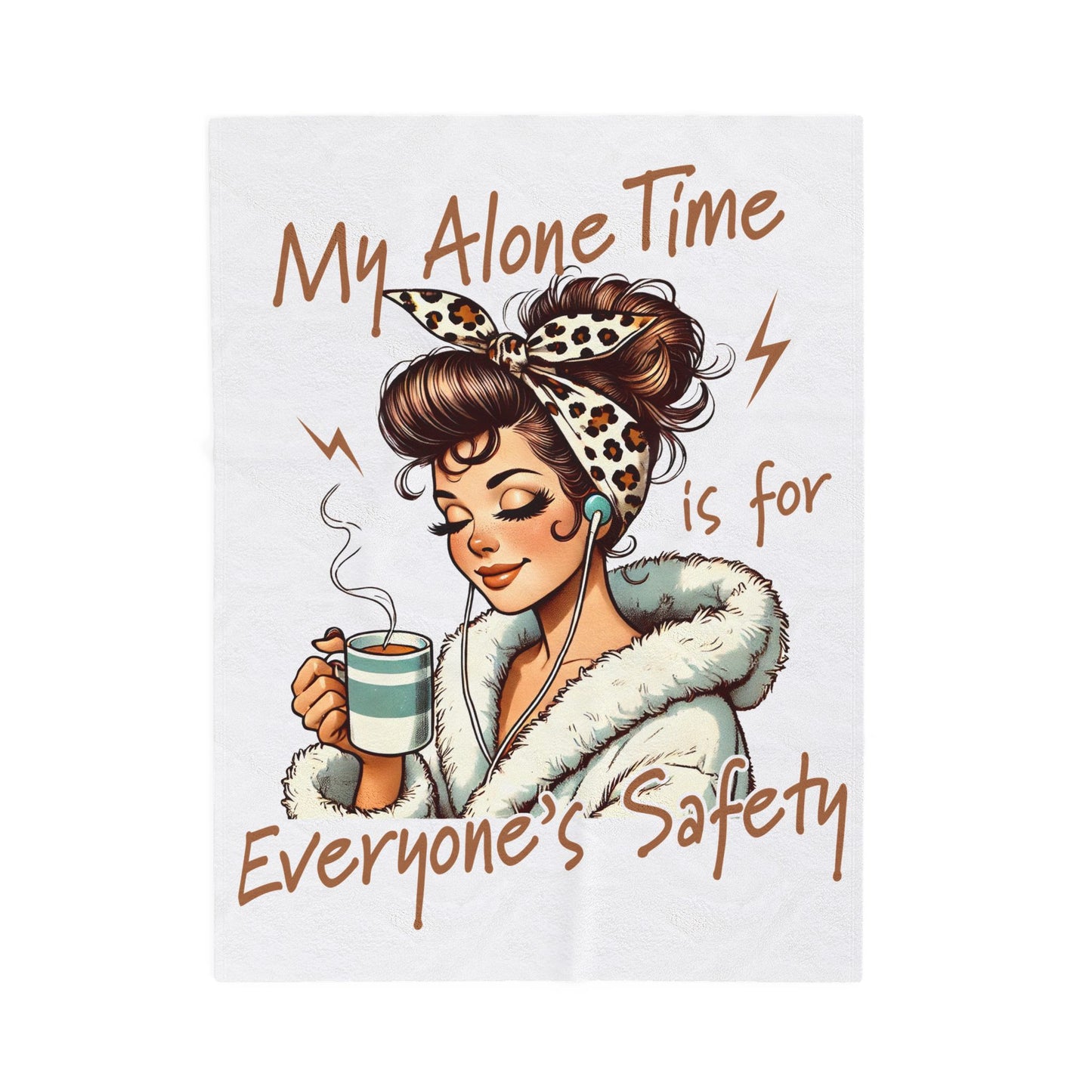 Velveteen Plush Blanket - Alone Time Blanket