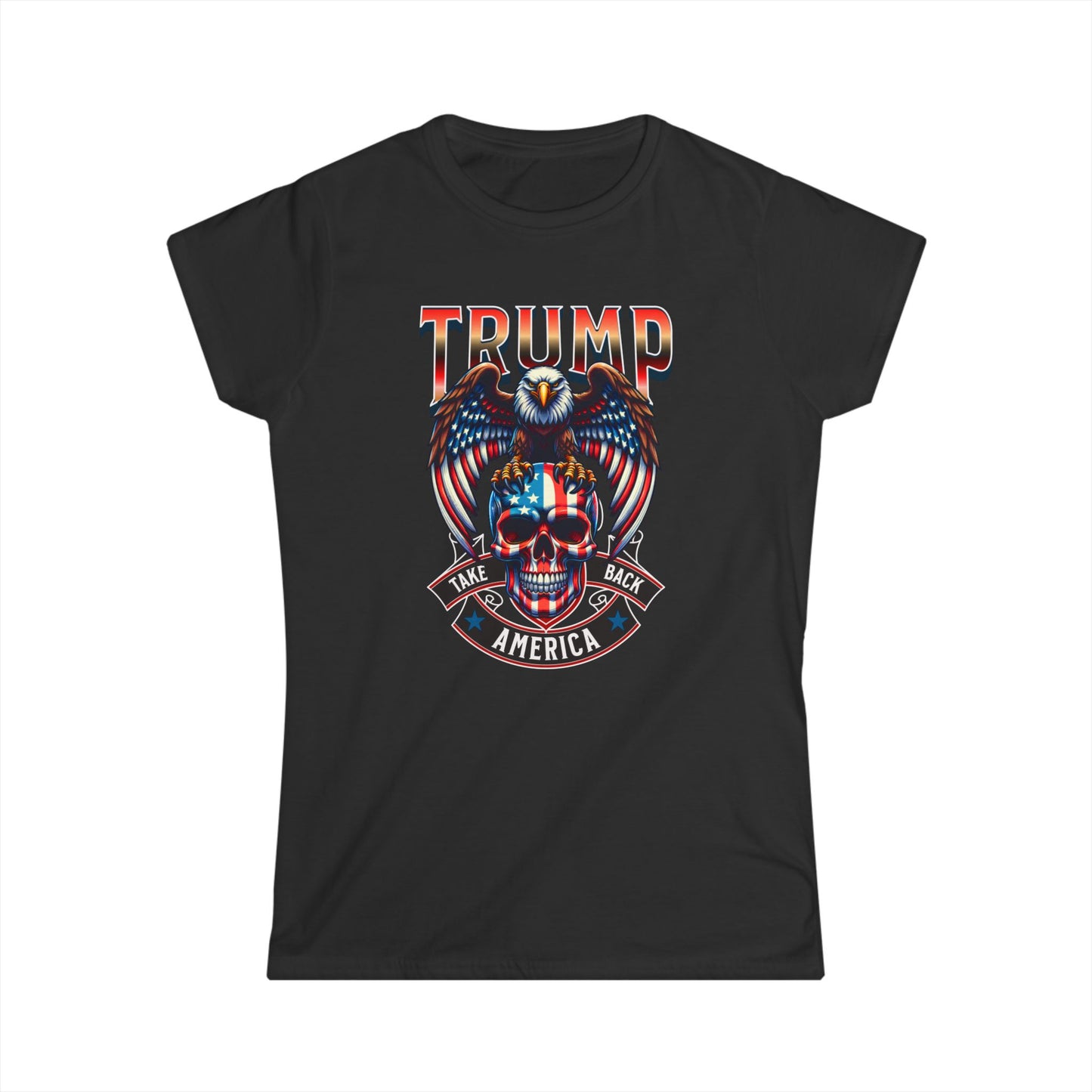 Trump Women's Tee, Political T-Shirt, Patriotic Shirt, Conservative Clothing, Presidential Election Top