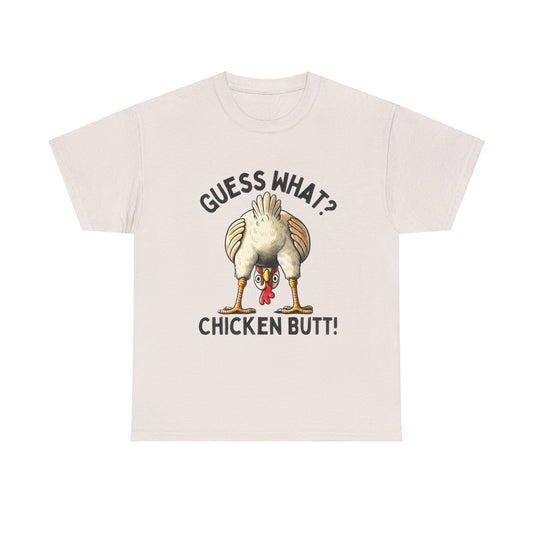 Funny Chicken Butt Tshirt, Unisex Tee Shirt, Humorous Animal Graphic Top, Farmhouse Apparel Gift