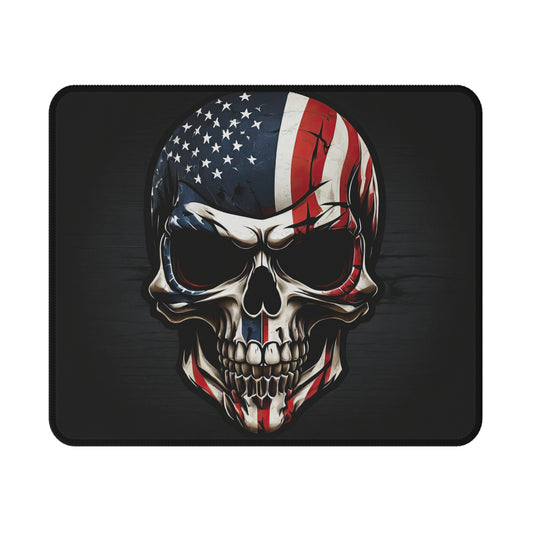 Gaming Mouse Pad - Patriotic Skull Design