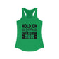 Racerback Tank - Hold On Let Me Overthink This