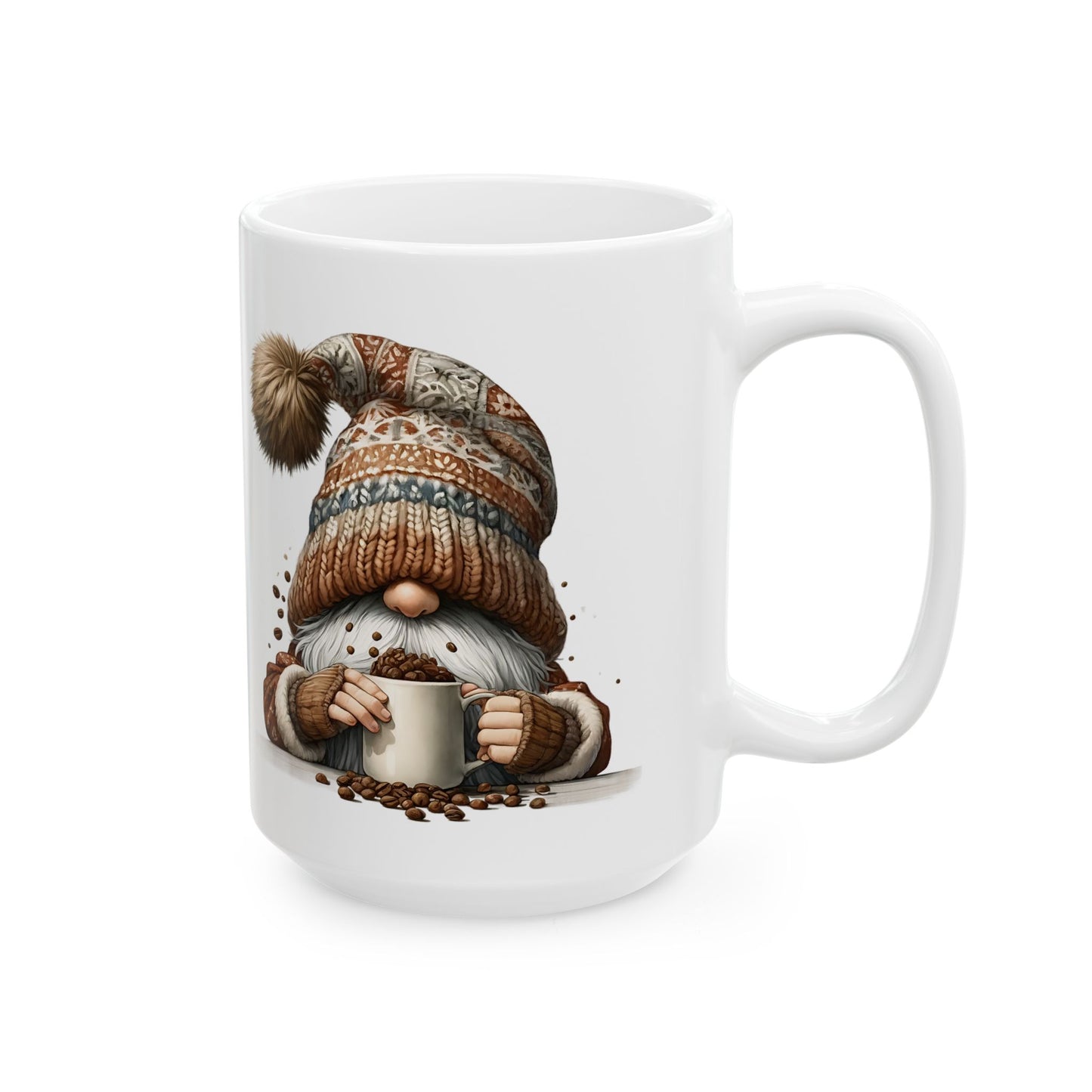 Coffee Gnomes Ceramic Mug, Cute Kitchen Decor, Gift for Coffee Lovers, Funny Tea Cup, Housewarming Gift, Holiday Coffee Mug