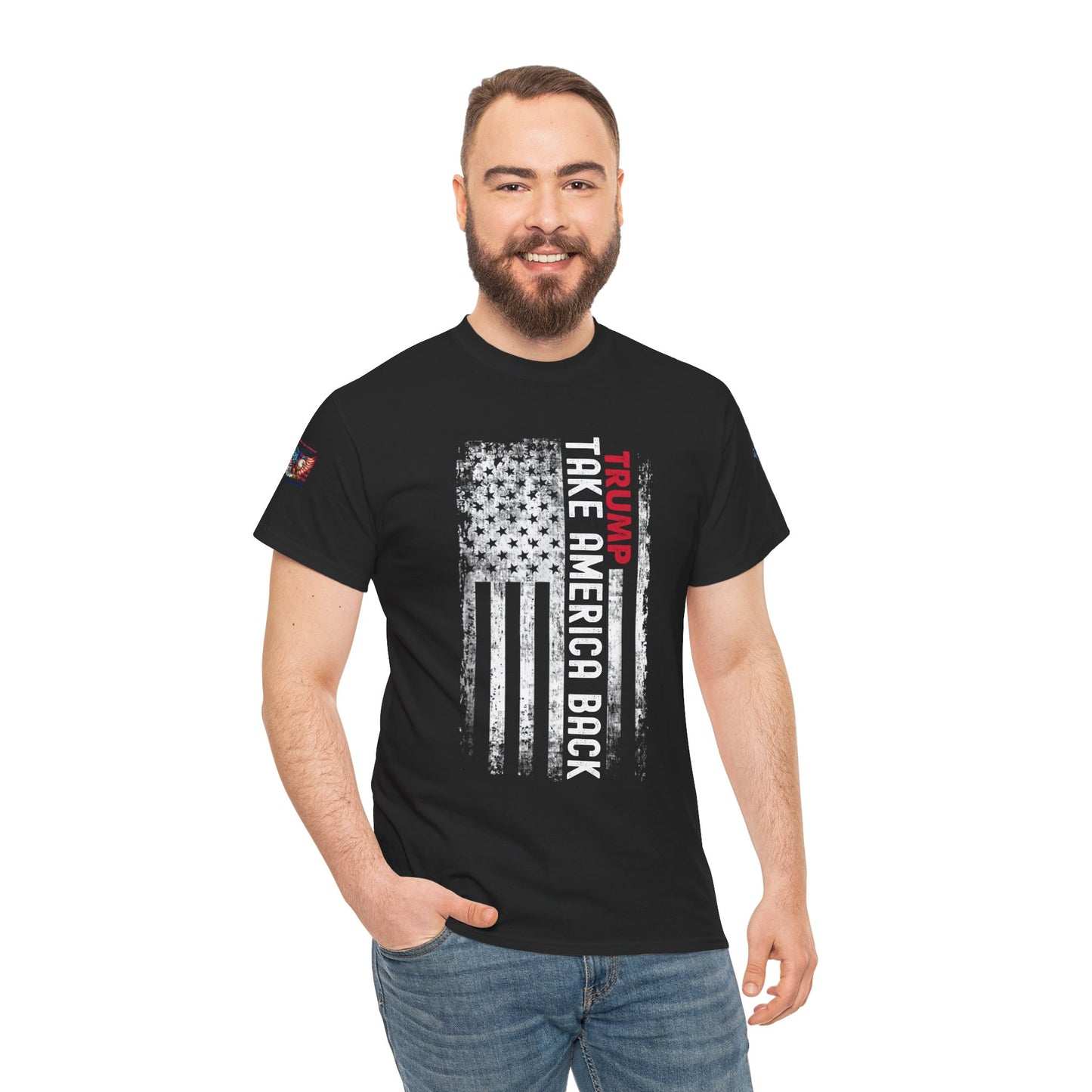 Trump Shirt Unisex Heavy Cotton Tee, Political Graphic Tee, Election Apparel, Patriotic T-shirt, Conservative Gift