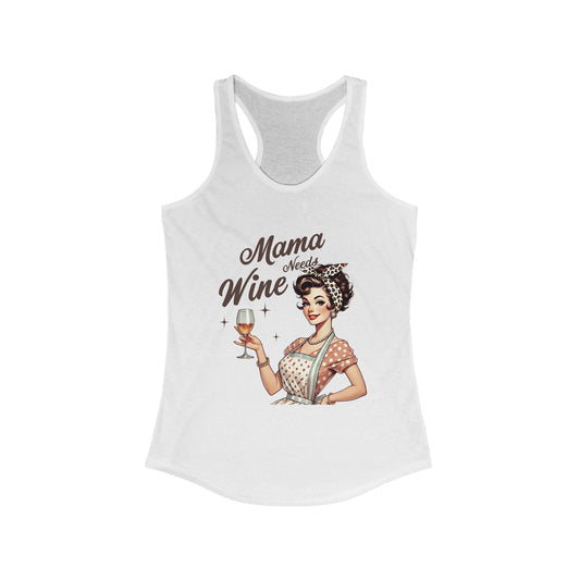 Tank Top Mama Needs Wine Racerback