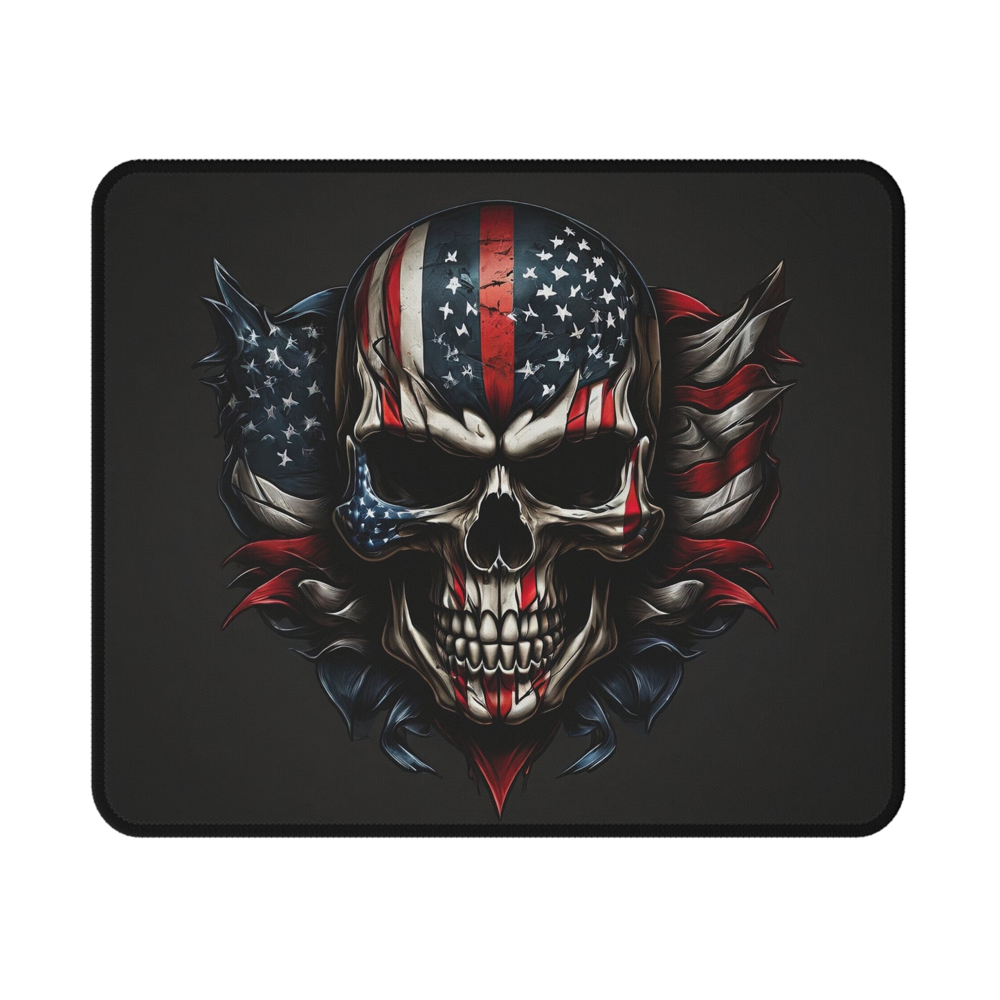 Gaming Mouse Pad - Patriotic Skull Design