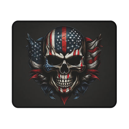 Gaming Mouse Pad - Patriotic Skull Design