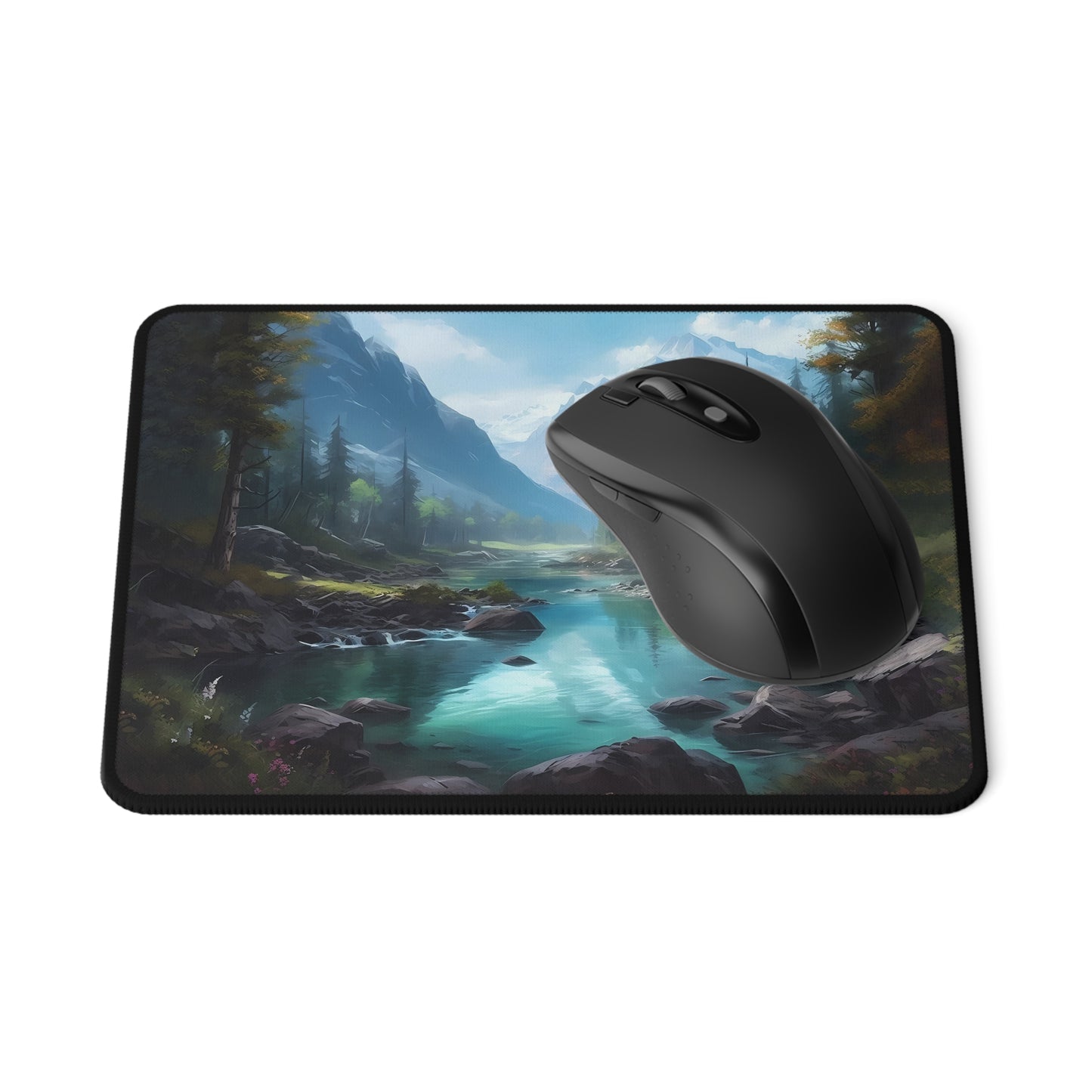 3D Mountains Mouse Pad