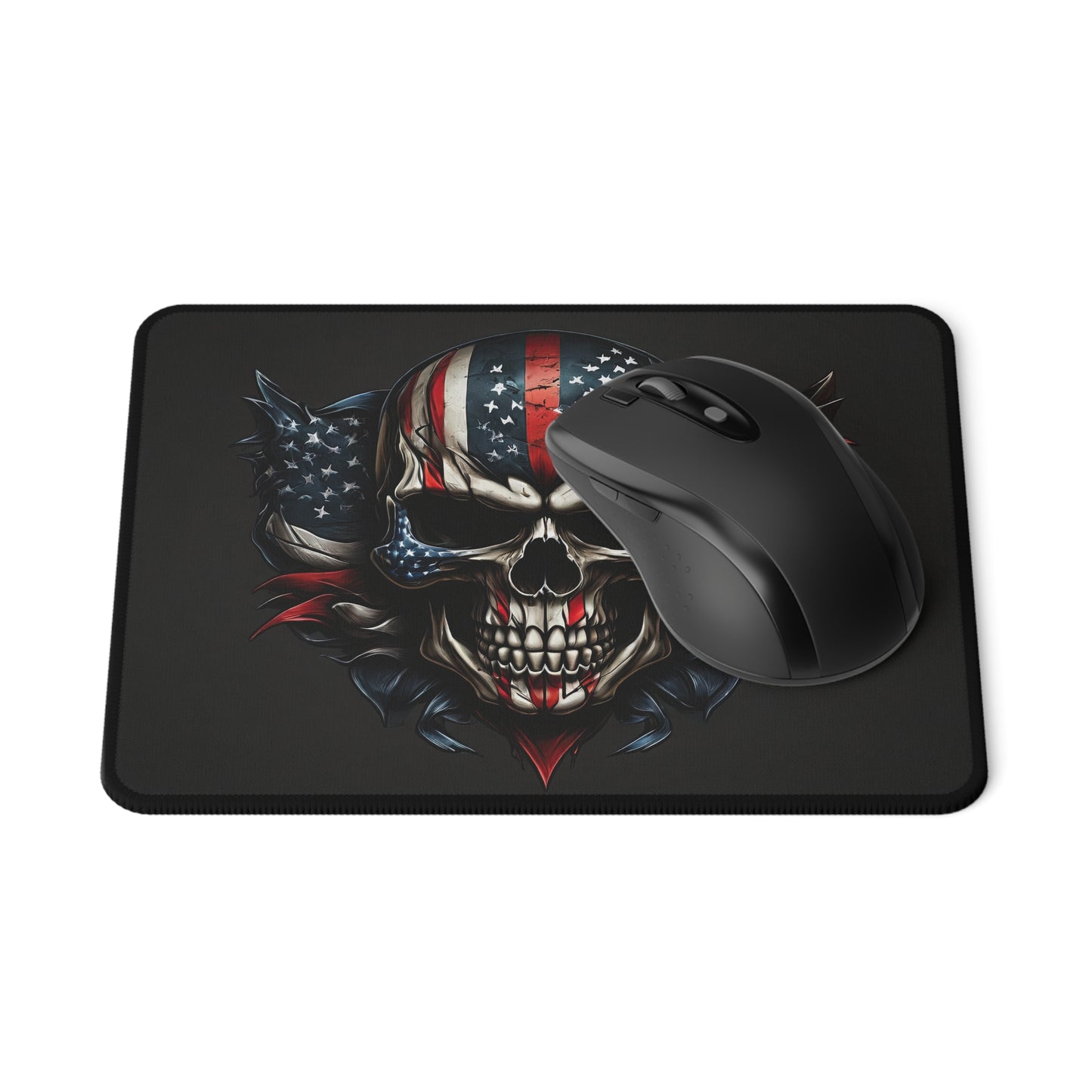 Gaming Mouse Pad - Patriotic Skull Design