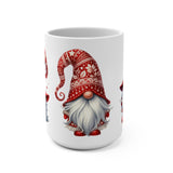 Gnome Christmas Mug, Holiday Coffee Cup, Festive Tea Mug, Winter Drinkware, Gift for Gnome Lover