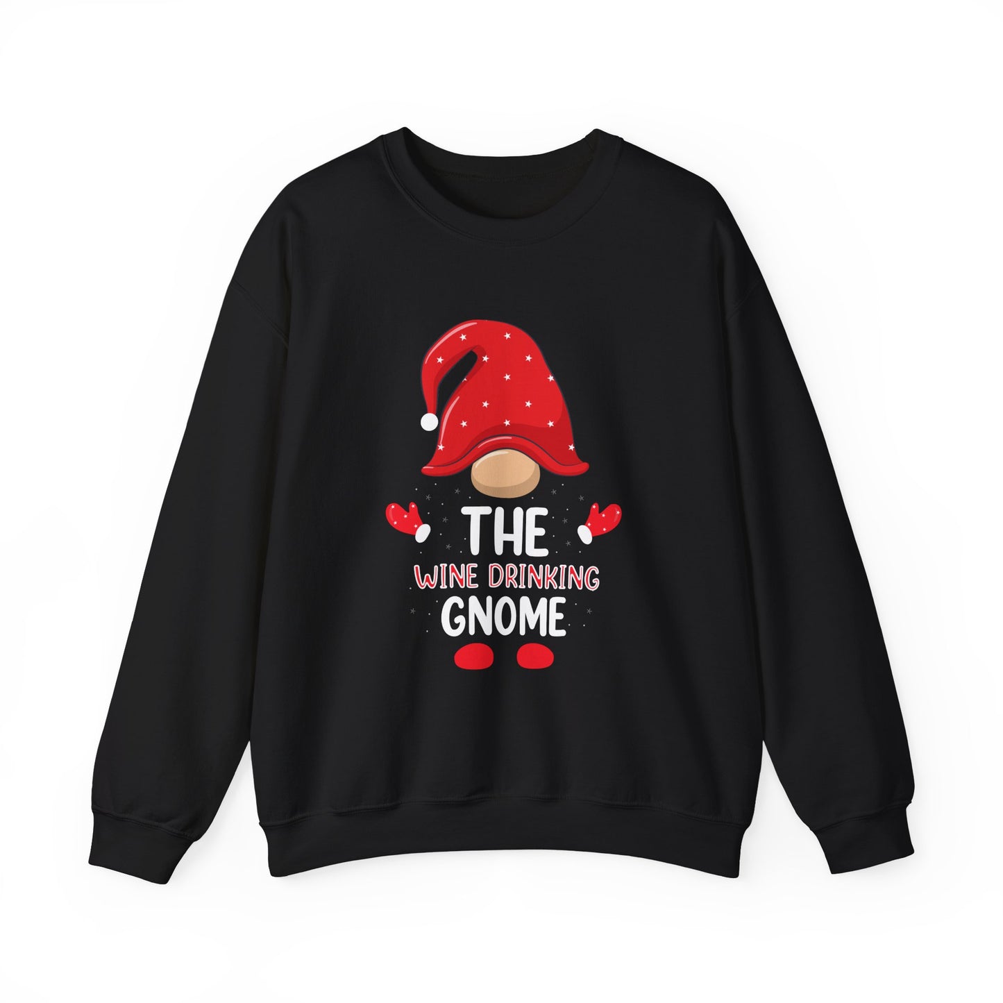 Wine Gnome Sweatshirt - Cozy Unisex Crewneck, Funny Wine Lover Gift, Wine Enthusiast Apparel, Winter Holiday Jumper, Christmas Present