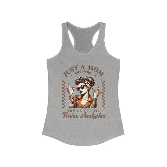 Mom Racerback Tank Top - Just A Mom Design