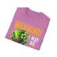 Warning! Prone to Shenanigans Unisex Softstyle T-Shirt - Fun St. Patrick's Day Tee