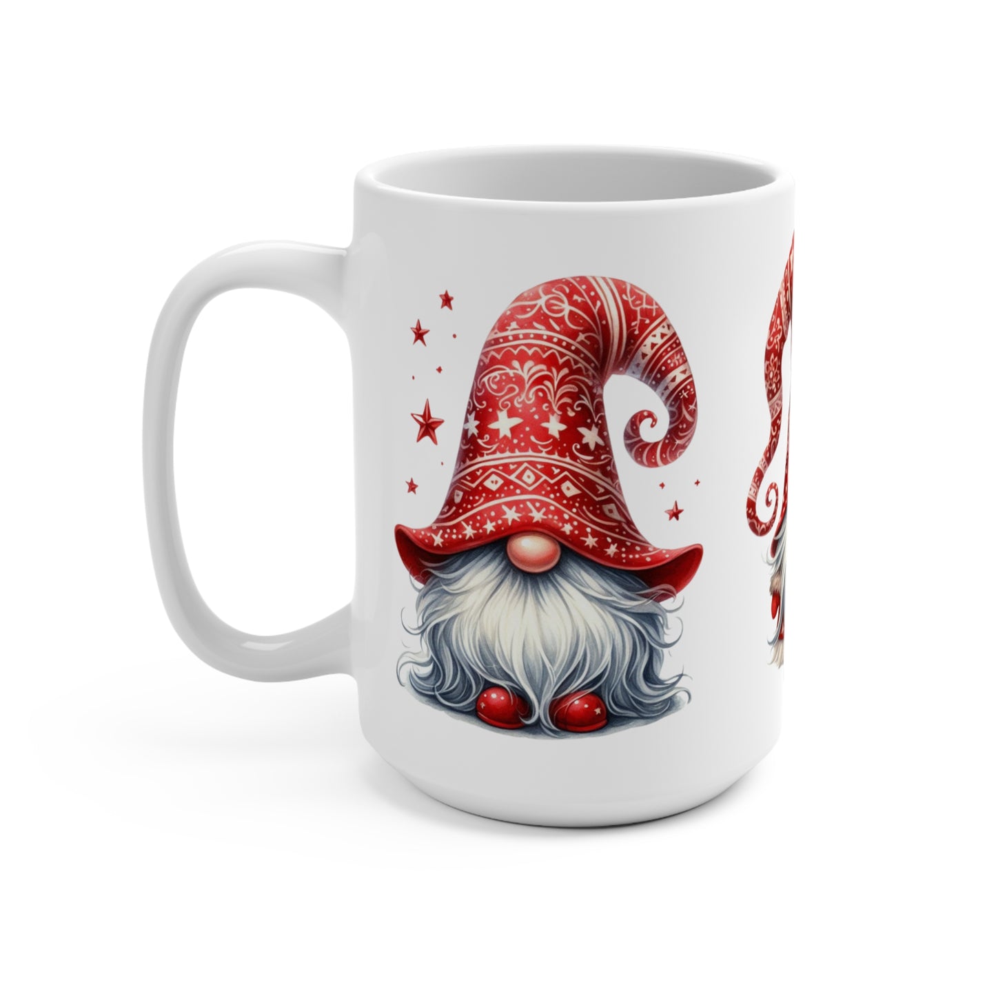 Gnome Christmas Mug, Holiday Coffee Cup, Festive Tea Mug, Winter Drinkware, Gift for Gnome Lover