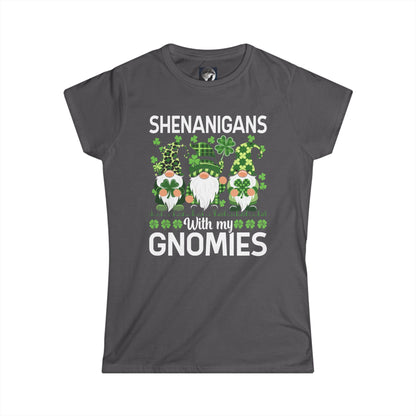 Women's Graphic Tee - St Patrick's Day Shenanigans Gnomies