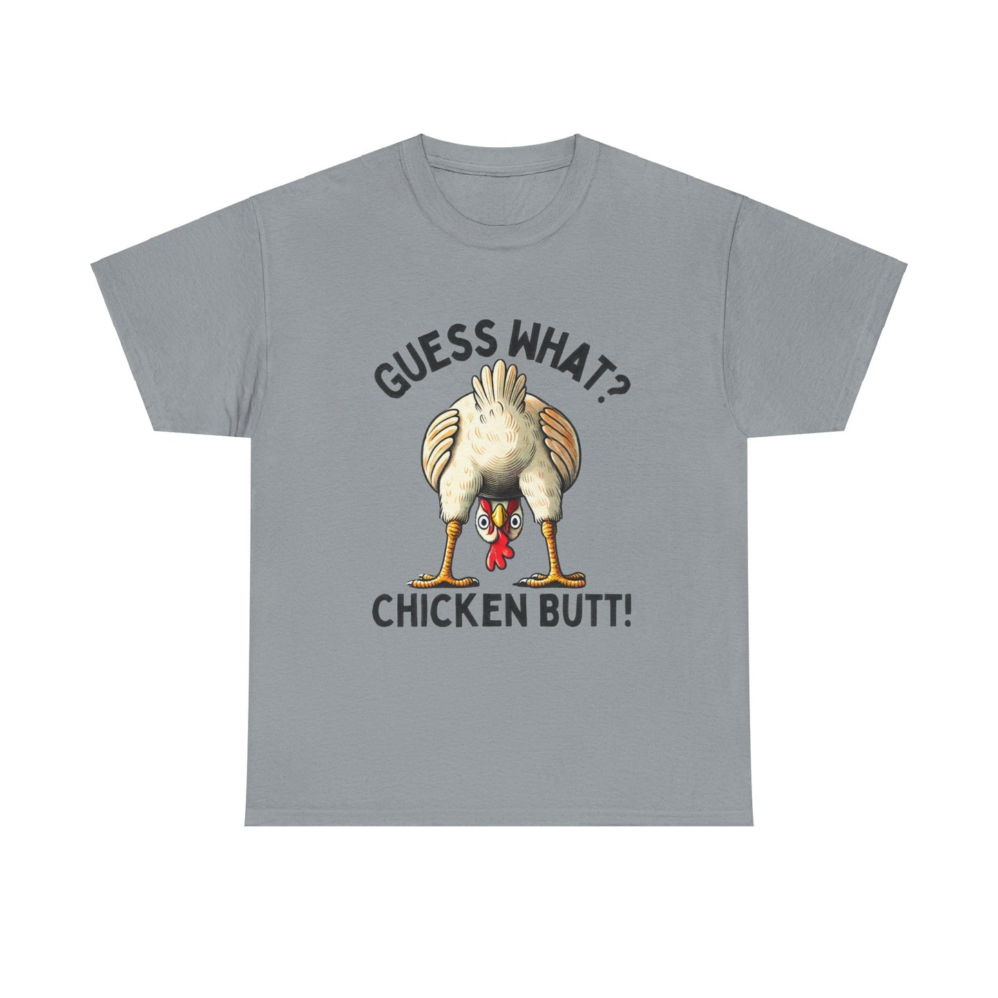 Funny Chicken Butt Tshirt, Unisex Tee Shirt, Humorous Animal Graphic Top, Farmhouse Apparel Gift