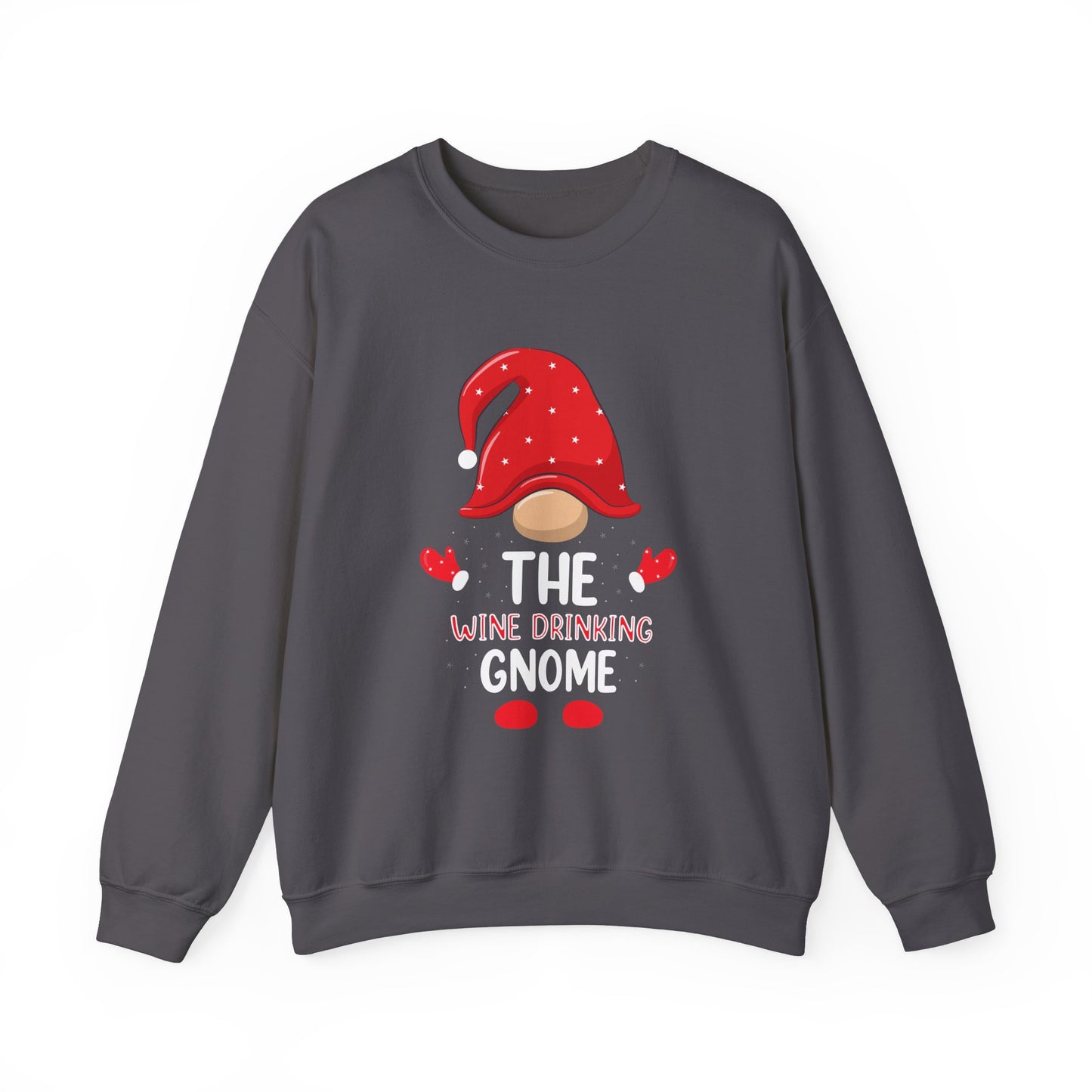 Wine Gnome Sweatshirt - Cozy Unisex Crewneck, Funny Wine Lover Gift, Wine Enthusiast Apparel, Winter Holiday Jumper, Christmas Present