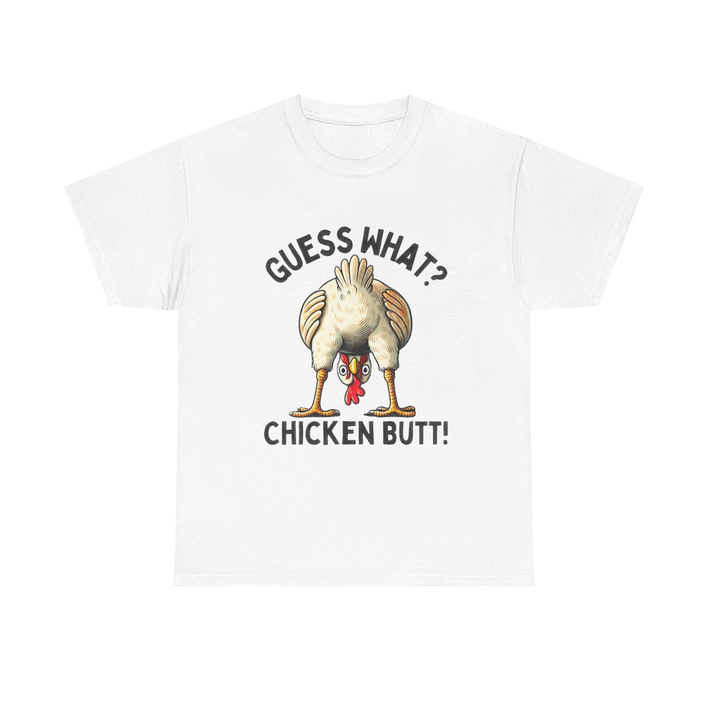 Funny Chicken Butt Tshirt, Unisex Tee Shirt, Humorous Animal Graphic Top, Farmhouse Apparel Gift